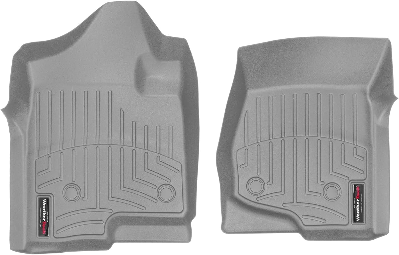 WeatherTech Custom Fit FloorLiners for Chevrolet Silverado, Silverado 2500HD/3500HD, Avalanche - 1st Row (460661), Grey
