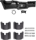 A & UTV PRO Under Dash Storage Box & 4PCS Door Cup Holders for 2016-2024 Honda Pioneer 1000-5,1000-3 Seater 3P 5P Accessories, Replace OEM # 08L71-HL4-F00, 08U70-HL3-A40