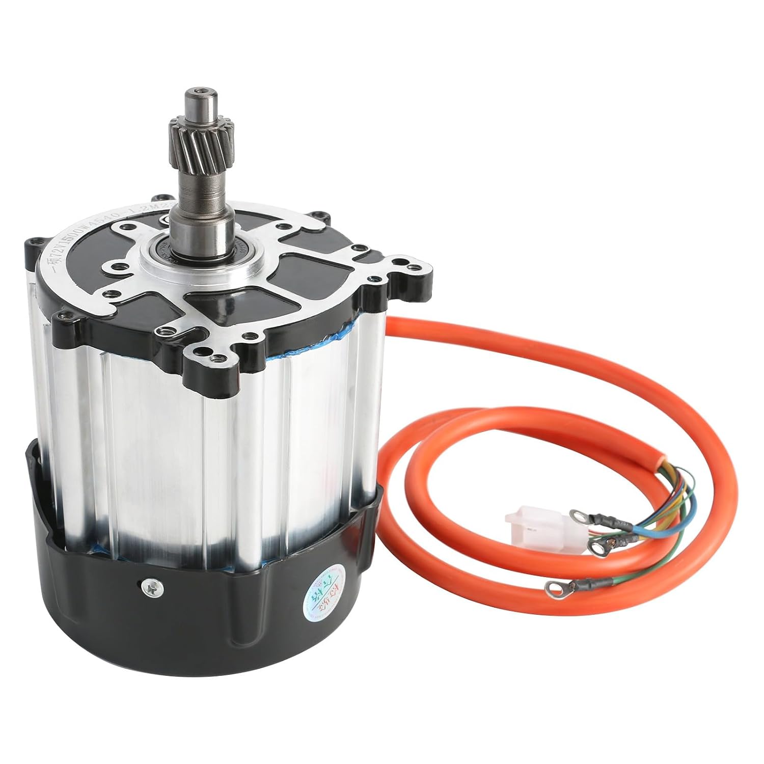 72V 1500W High-Speed Brushless Motor with Differential Gear Box Transmisson 4800RPM for Electric 4 Wheelers Go Kart Trikes, Tricycles, Lawn Mowers, ATVs, Quad, Golf Carts