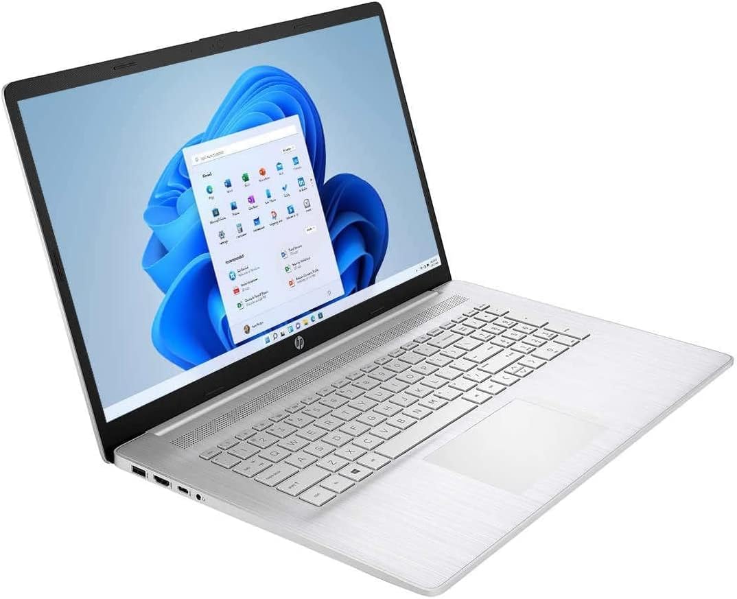 HP 2022 17.3'' HD+ Touchscreen Laptop Business Computer, AMD Ryzen 5 5500U Hexa-Core (up to 4.0GHz), 16GB RAM, 1TB SSD, HDMI, Bluetooth 5, Webcam, Windows 11 w/ 3in1 Accessories, Silver