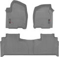 WeatherTech Custom Fit FloorLiners for Cadillac Escalade-V ESV, Suburban, Escalade ESV - 1st & 2nd Row (461632-1-2), Grey