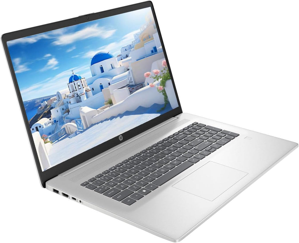 HP 2025 17.3' HD+ Laptop, with Free Lifetime Microsoft Office 2024, Intel Core i5-1334U, 12GB RAM, 512GB SSD, Intel Iris Xe Graphics, Windows 11 Pro, Natural Silver, with USB Hub