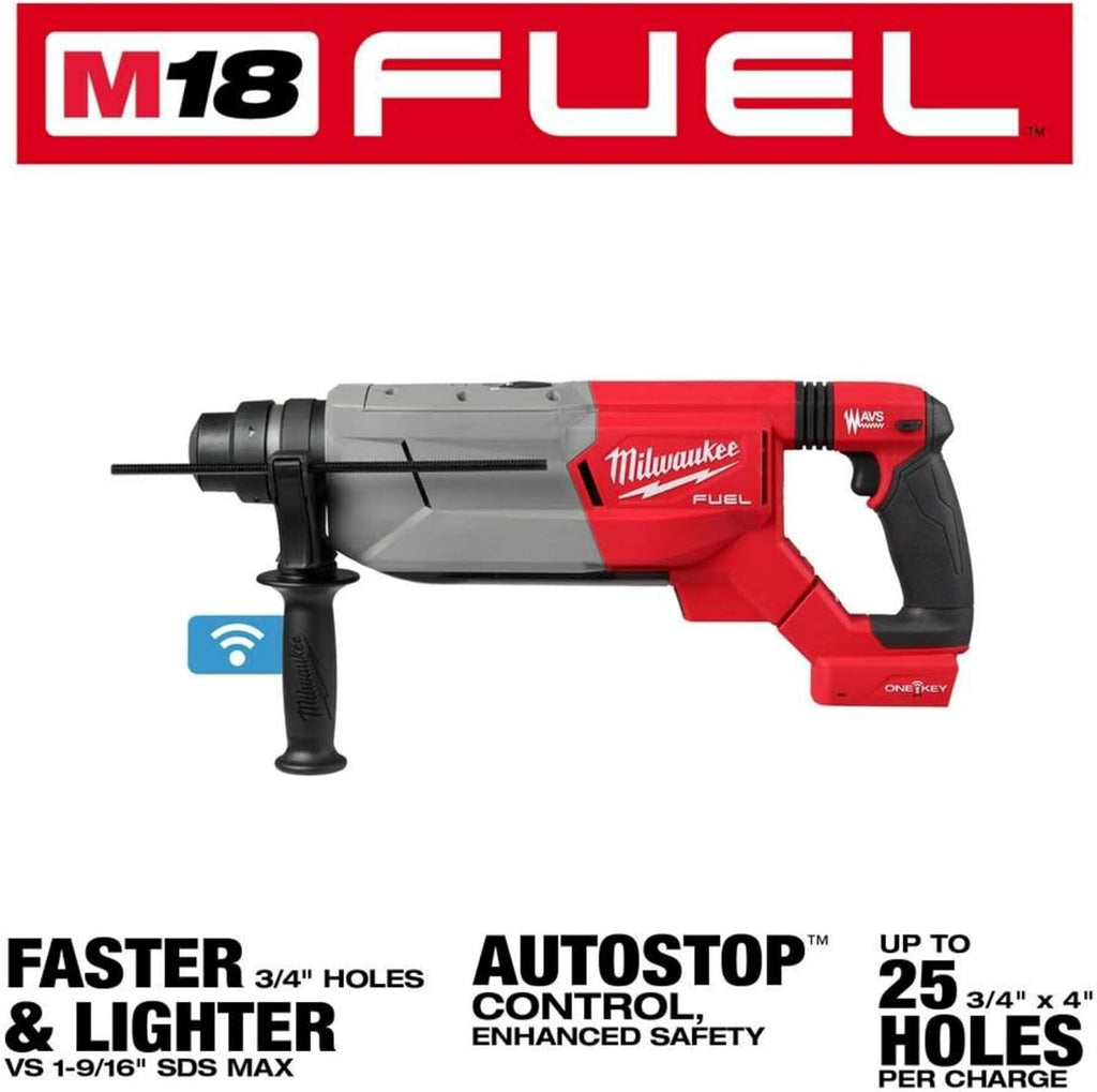 Milwaukee Electric - M18 Fuel 1-1/4 INCH SDS Plus D-Handle Rotary HAMME