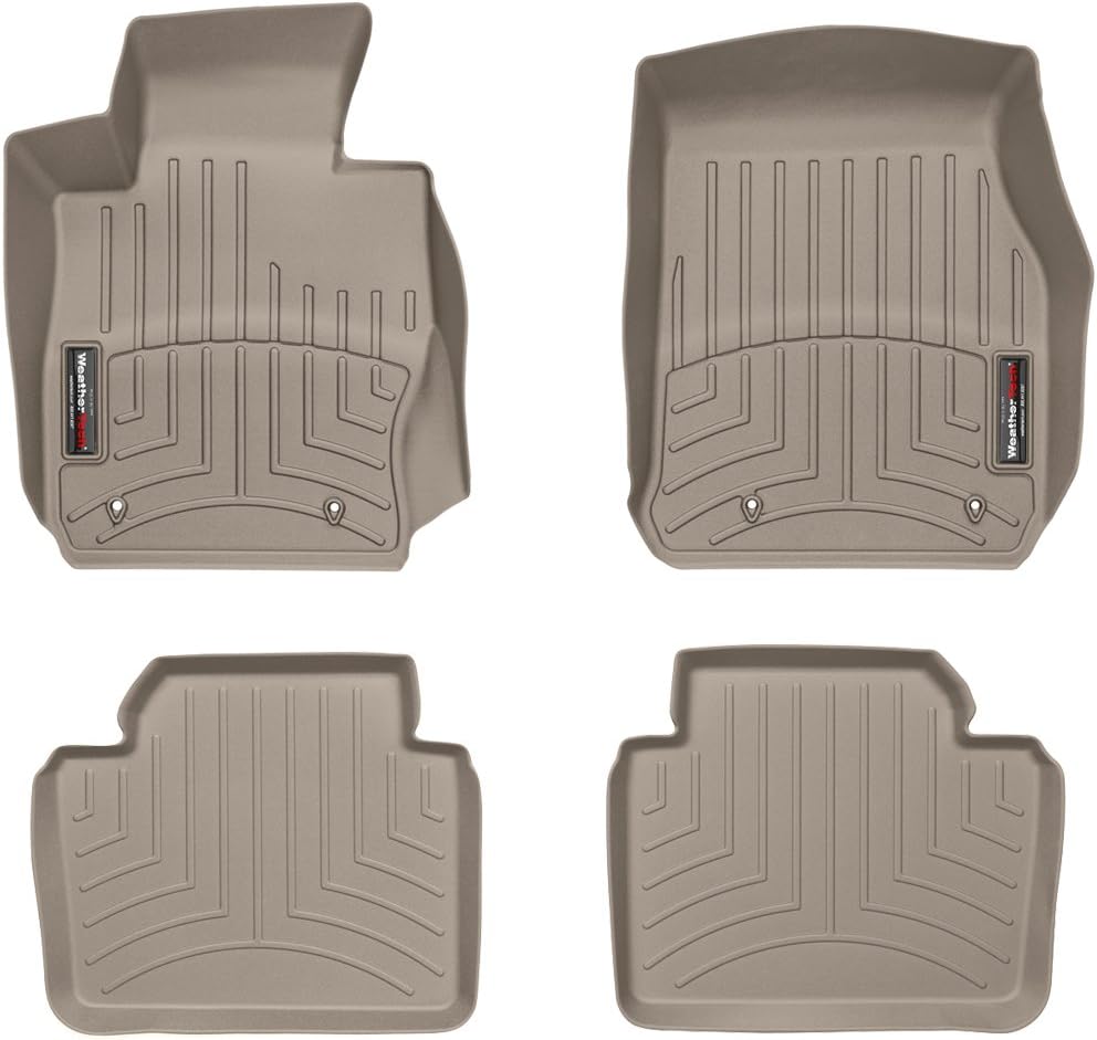 WeatherTech Custom Fit FloorLiners for BMW Active Hybrid 3, 328i, 330i - 1st & 2nd Row (454541-454102), Tan