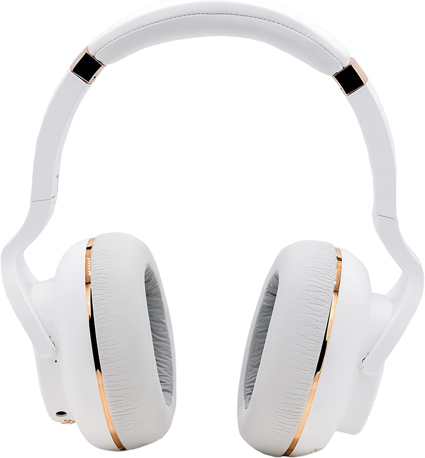 WAVV Element Active Noise Cancelling Headphones Wireless Over Ear Bluetooth Headphones with Microphone, Deep Bass, Quick Charge 40H Playtime, Comfortable Ear Pads for Cellphone/TV/PC/Laptop – White