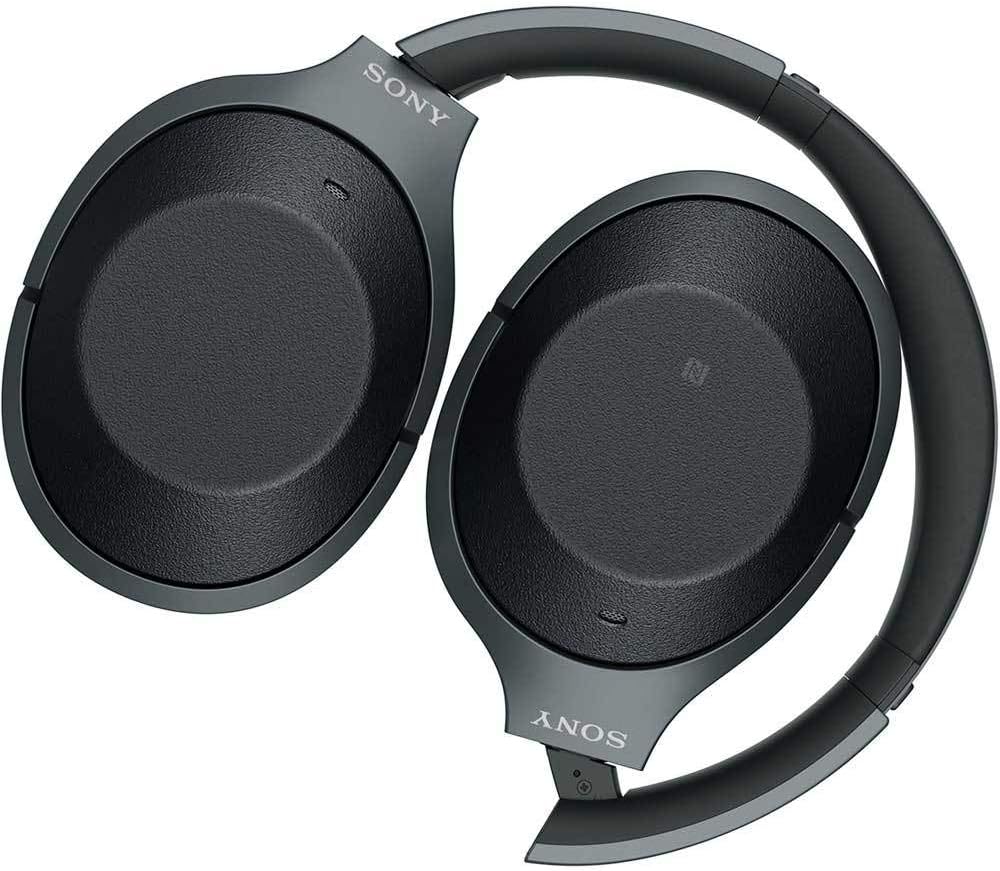 Sony Noise Cancelling Headphones WH1000XM2: Over Ear Wireless Bluetooth Headphones with Microphone - Hi Res Audio and Active Sound Cancellation - Black (2017 model)