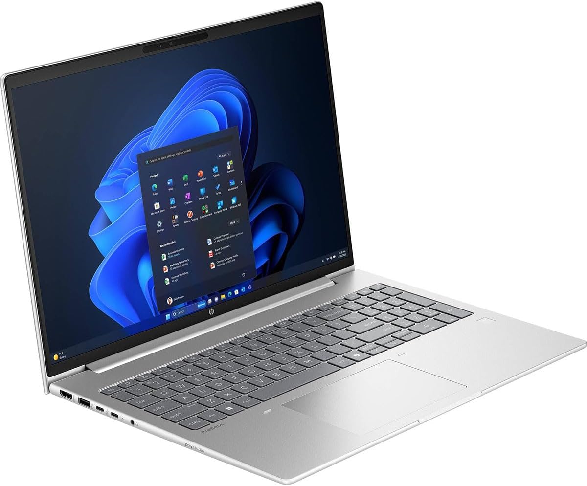 HP ProBook 4 G1i 16' Touchscreen Notebook - WUXGA - 60 Hz - Intel Core Ultra 7 255U - 32 GB - 1 TB SSD - English Keyboard - Pike Silver - Intel Chip - 1920 x 1200 - Windows 11 Pro - - In-plane Switchi