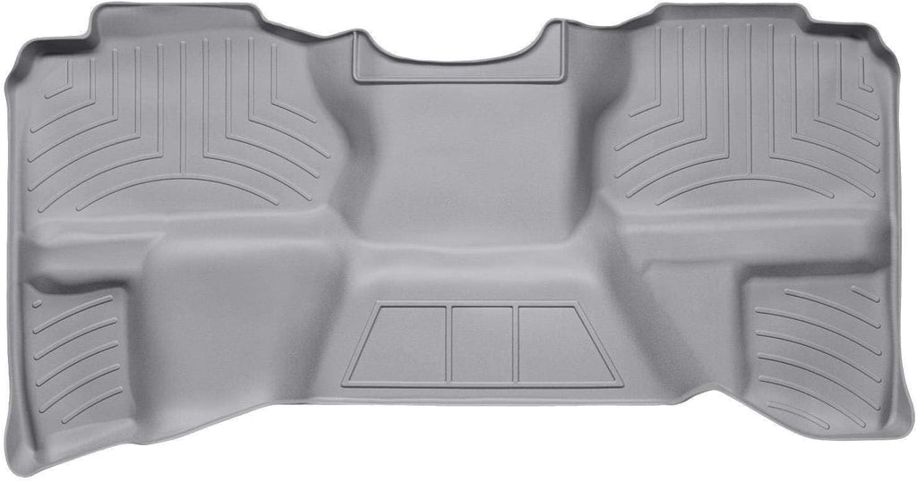 WeatherTech Custom Fit FloorLiners for GMC Sierra 1500, Silverado, Silverado - 2nd Row (460669), Grey