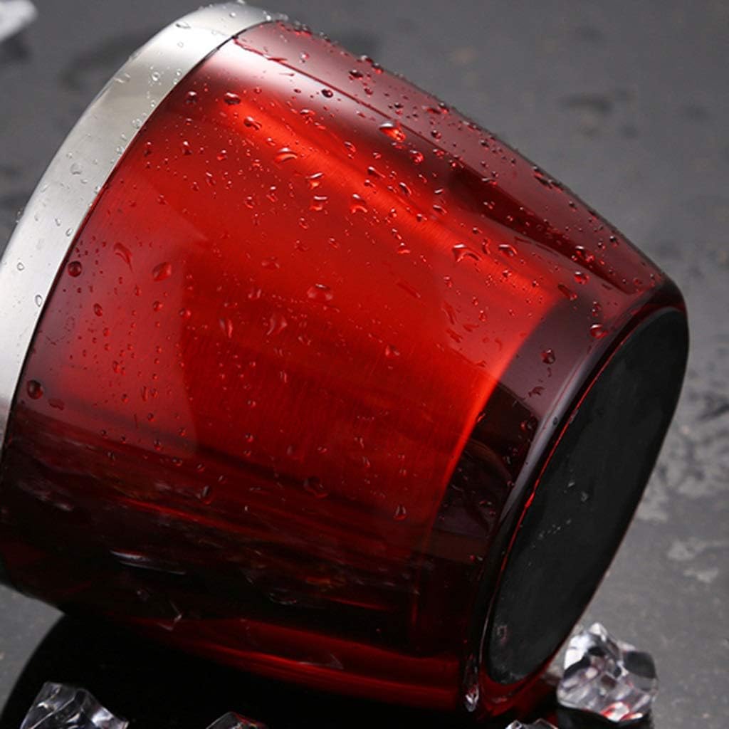 ice bucket, Ice Bucket Red Ice Bucket - Stainless Steel Double Bar Ice Bucket, Champagne Barrel, Ktv Club Bar Supplies, Drink Freezer