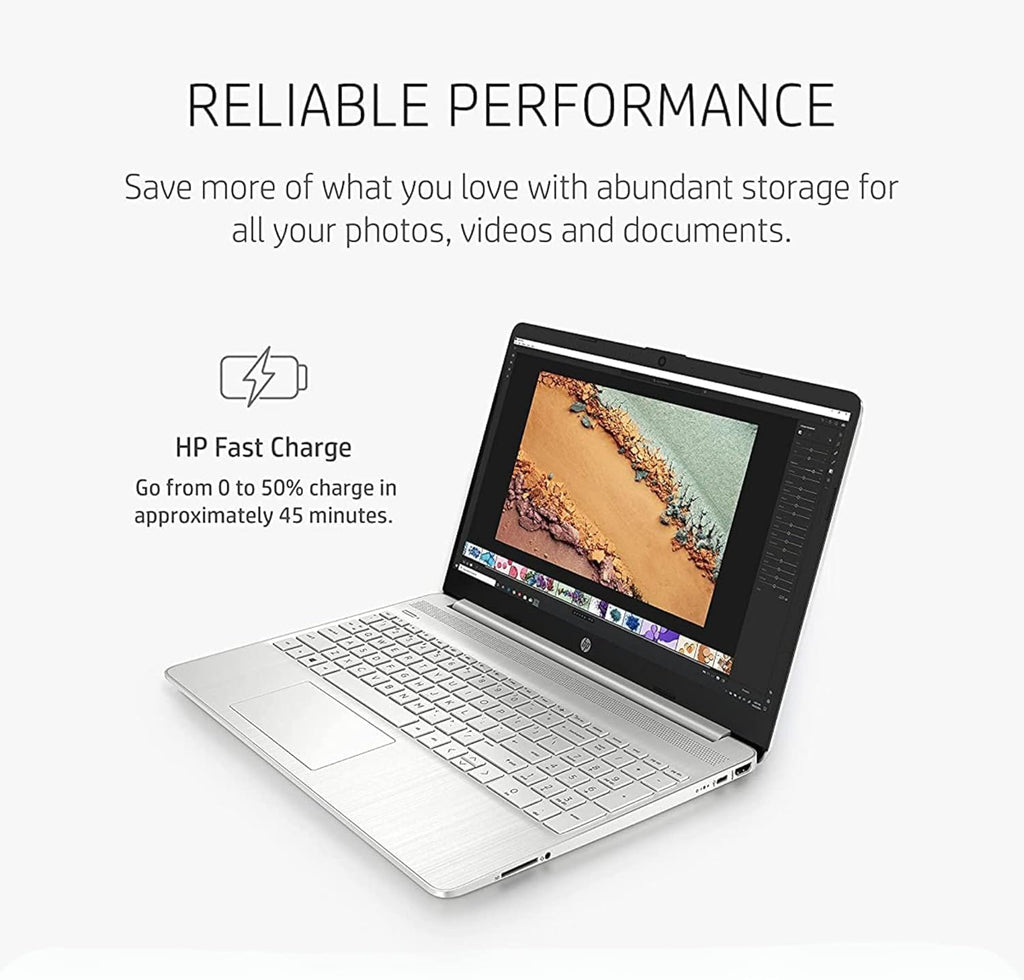 HP 15.6 Inch Student Laptop | Intel Pentium Silver, Quad-Core Processor | 16GB RAM, 512GB SSD | Windows 11 | Thin and Light | 11 HR Battery | Natural Silver | True Vision Cam | Intel UHD Graphics