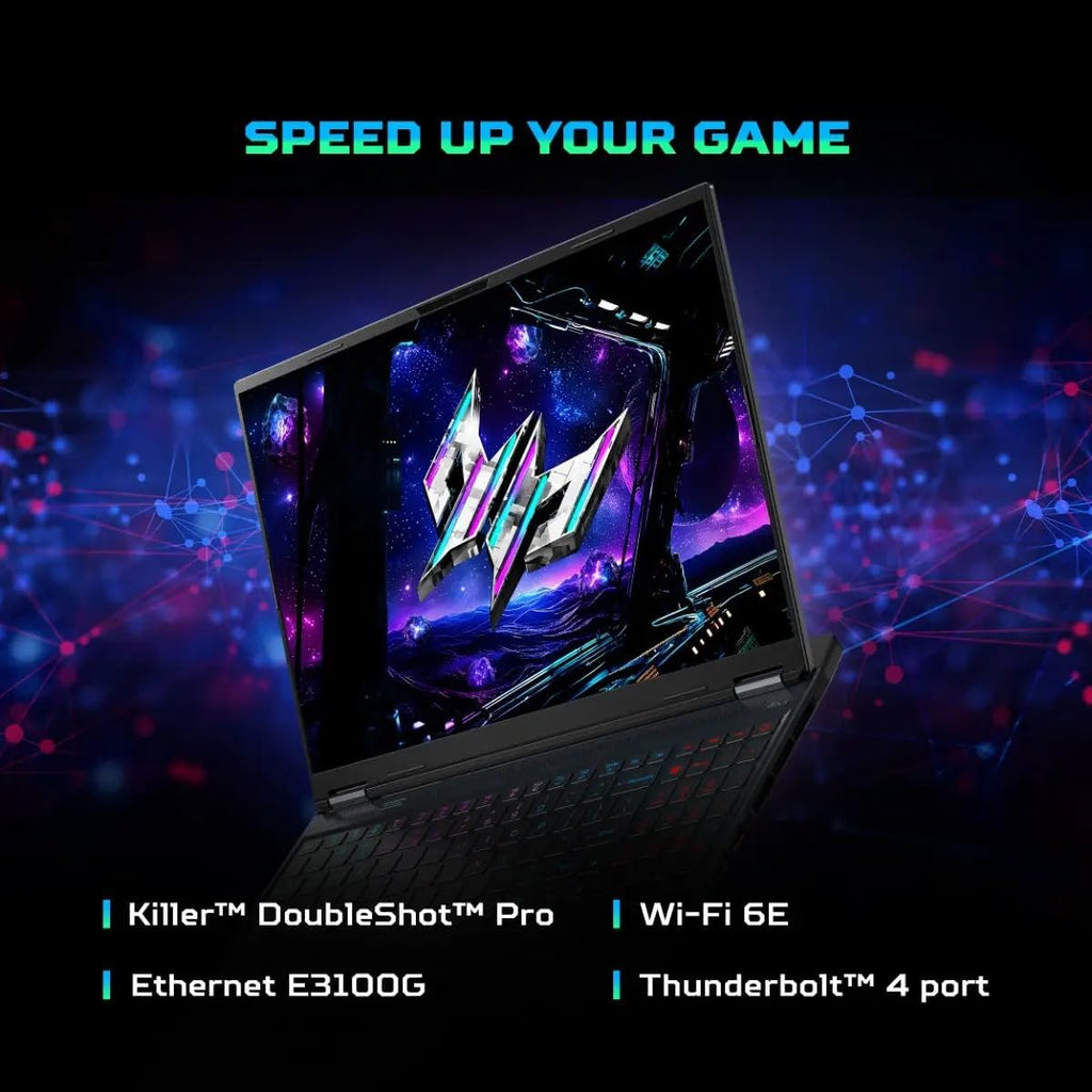 acer Predator Helios Neo 16S AI Gaming Laptop, NVIDIA GeForce RTX 5070Ti 12GB GDDR7, Intel Core Ultra 9 275HX, 16' 2.5K 240Hz OLED Display, 32 GB DDR5 5600MT/s, 1 TB SSD, Windows 11 Pro, Accessories