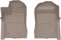 WeatherTech FloorLiner HP Custom Fit Floor Mats for Ford Ranger, Ranger Raptor 1st Row (4518491IM), Tan
