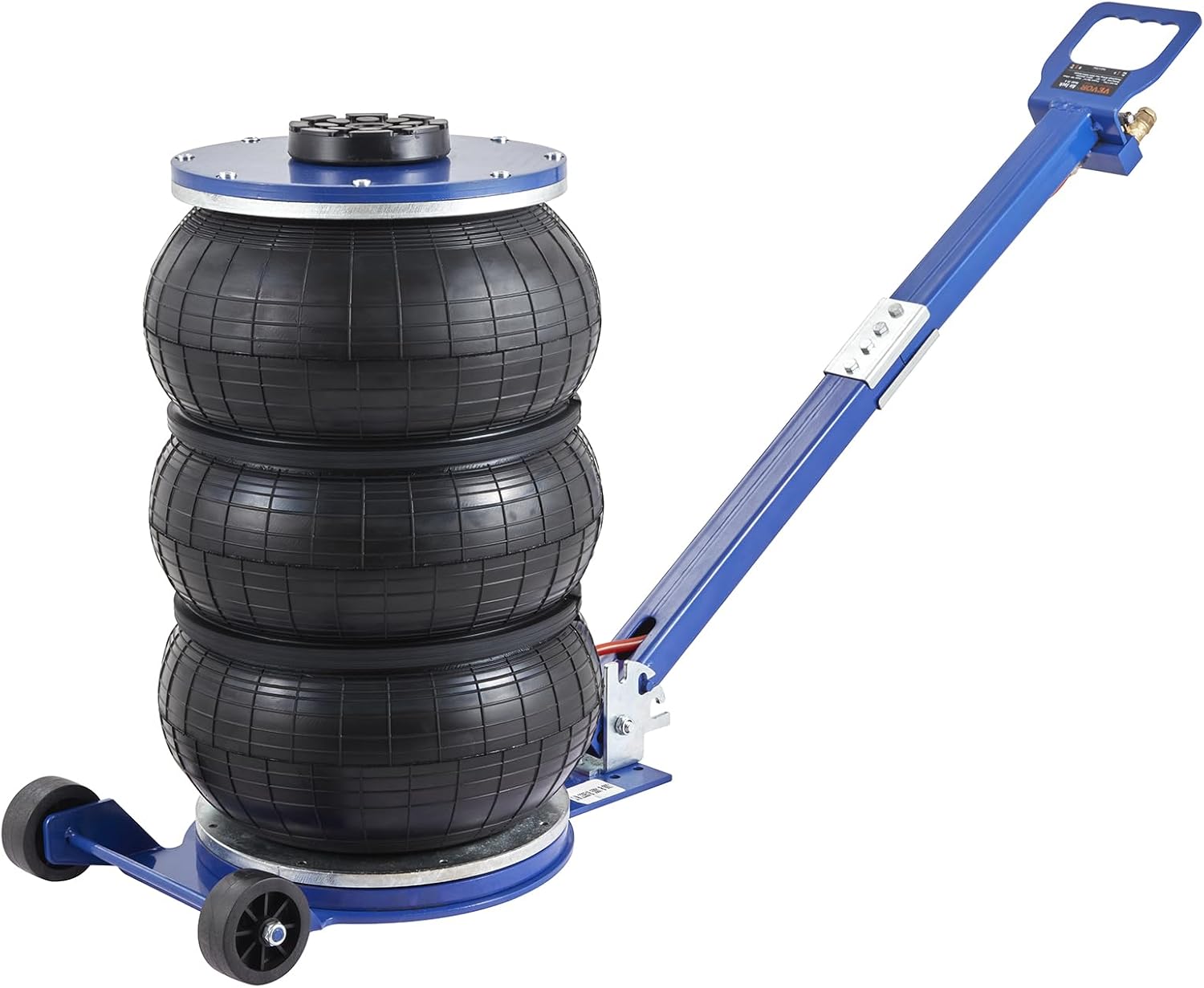 VEVOR Triple Bag Air Jack, 5 Ton/11000 lbs | Six Steel Pipes, Lift up to 18.5 inch/470 mm, 3-5 s Fast Lifting, Adjustable Handle, For Car, Garage, Repair