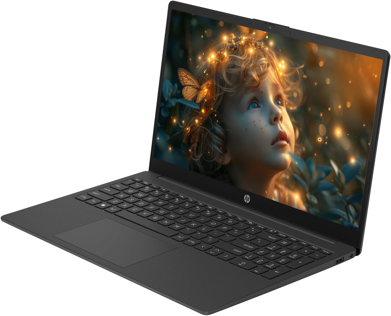 HP 15 Laptop, 15.6' FHD IPS Touch Screen Student Business Laptop Computer, 16GB RAM 512GB SSD, AMD Ryzen 7 Processor, AI Copilot, Wi-Fi 6, Windows 11, Numeric Keypad, HD Webcam, NLY Earphones, Black