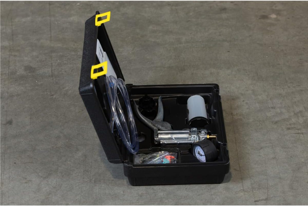 Mityvac MV8500 Silverline Elite Automotive Brake/Clutch Bleeding, Diesel Fuel Priming and Vacuum/Pressure Testing Kit, Ergonomic Design, Zinc-aluminum Die Cast, MV8510 Pump, 4.5oz Fluid Reservoir