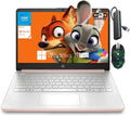 HP 14' Laptop for Student Business, 1 Year Office 365 & AI-Copilot, Intel Processor N150(Quad-Core), 16GB RAM• 256GB Storage(128GB UFS+128GB Micro SD)• WiFi 6• Win11 Pro, Seibosfy