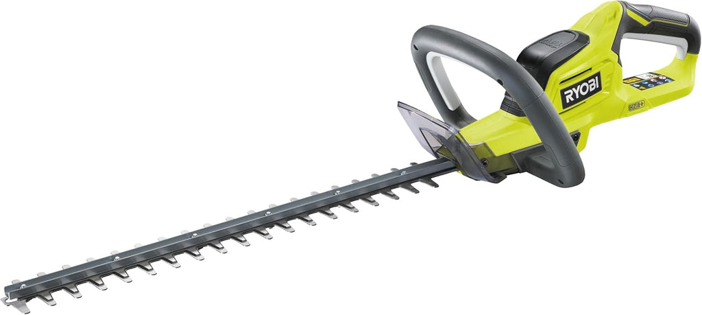 RYOBI - ONE+ 18V Cordless Electric Battery Hedge Trimmer - 45cm Blades for Young Hedges, Fine Twigs, Small Plants and Ornaments - Comes with 1 Protective Sheath - OHT1845