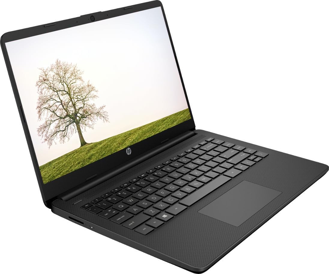HP Flagship 14' Micro-Edge IPS Touchscreen Laptop, Ryzen-3 4-Core Processor Up to 3.79GHz, 12GB DDR4, 256GB NVME SSD, 6th Gen WiFi, HDMI, Bluetooth, Windows 11, Charcoal Black (Renewed)