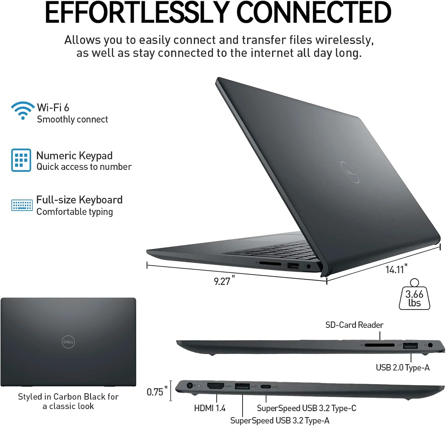 Dell Inspiron 15 3000 Touchscreen Laptop Computer, 15.6' FHD IPS Touch Screen Business Laptop PC, 13th Gen Intel Core i5 (10-Cores), Windows 11 Pro | 10-Key | 16GB RAM 512GB SSD