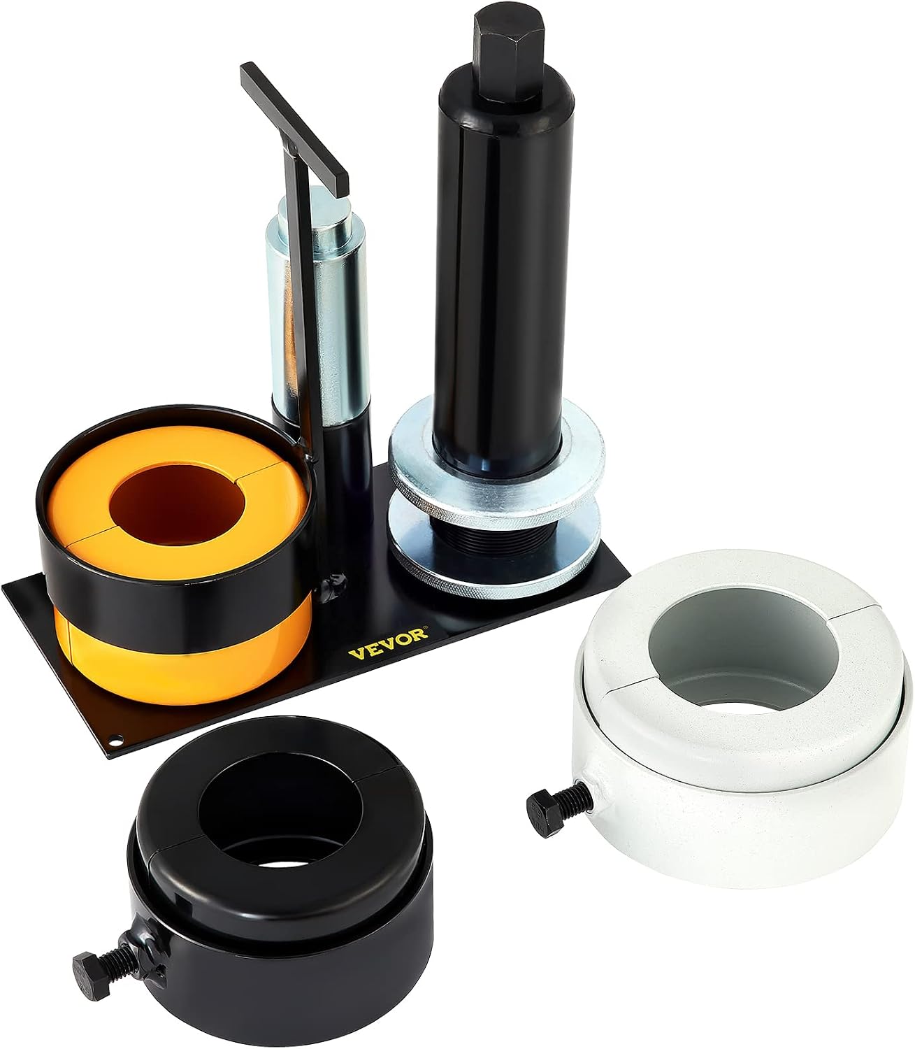 VEVOR Carrier & Pinion Bearing Puller, Compatible with Dana 30,40,50,60,70, 80, Ford 10.25' Bearings, Pinion Puller Tool with 3 Clamshells, 45# Steel Clamshell Bearing Puller for Auto Repair