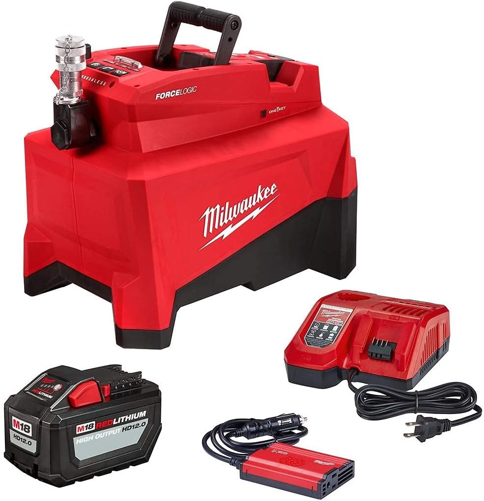 Milwaukee Electric - M18 Force Logic 10000 PSI Hydraulic Pump KIT