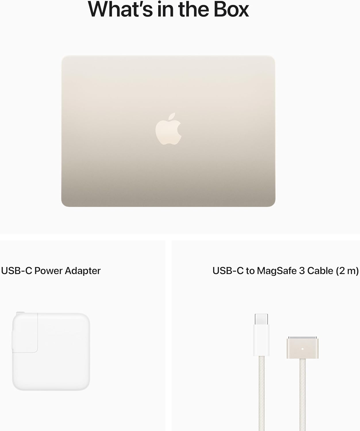 Apple 2022 MacBook Air Laptop with M2 chip: Built for Apple Intelligence, 13.6-inch Liquid Retina Display, 8GB RAM, 256GB SSD Storage, Backlit Keyboard, 1080p FaceTime HD Camera; Starlight