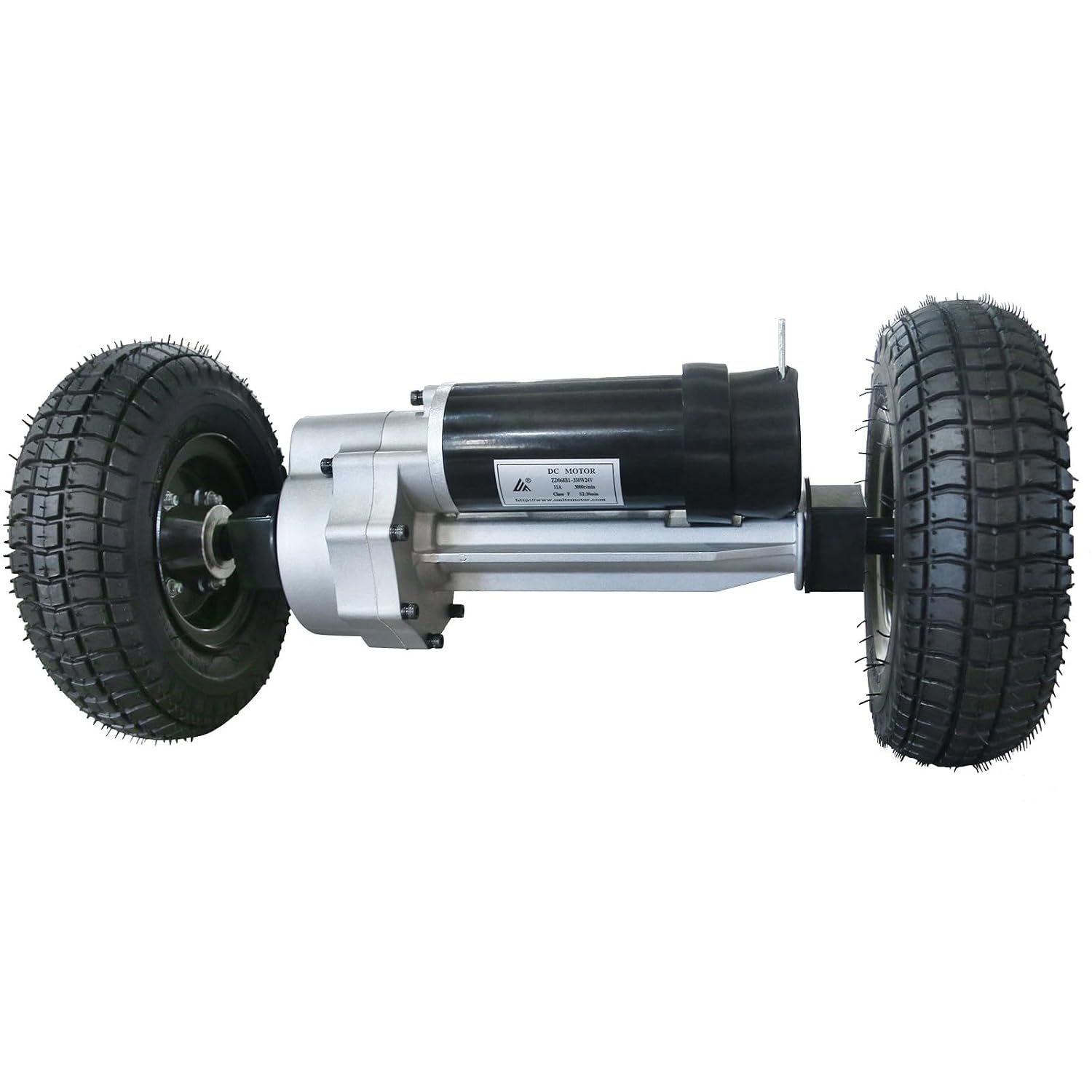 24V 350W Electric Motor Transaxle Differential, 11A 3000r/min for Electric Mobility Scooter Powered Wheelchair Electric Trolley Cart Tricycles, with Pack of 2 Rear 9x3.50-4 Wheel Tire