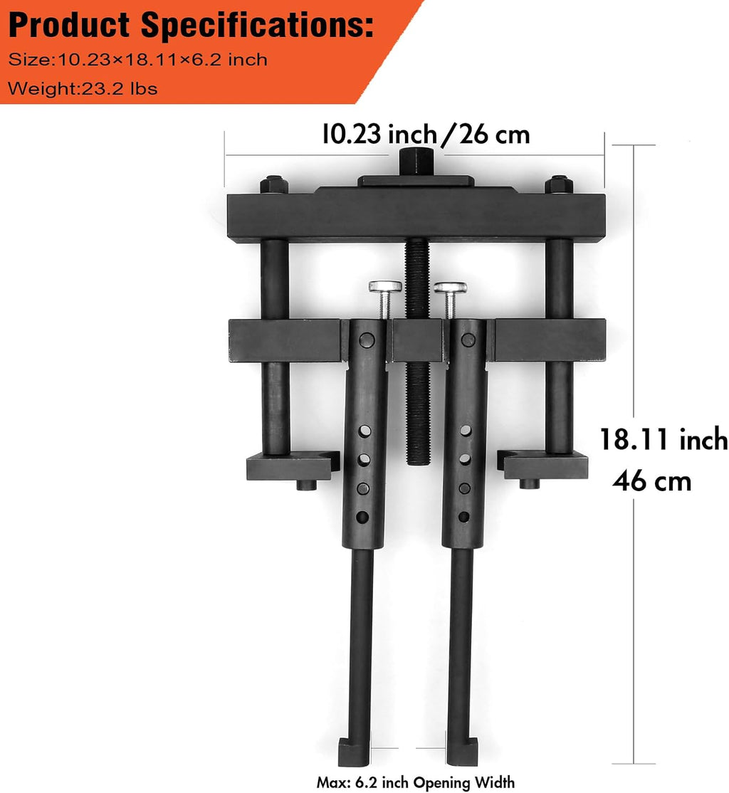 Universal Cylinder Liner Puller Heavy Duty Fits for Mack Cummins CAT Caterpillar Works on Wet Liner from 3-7/8'to 6-1/4'Bore, Replace for OEM PT-6400-C 3376015 M50010-B