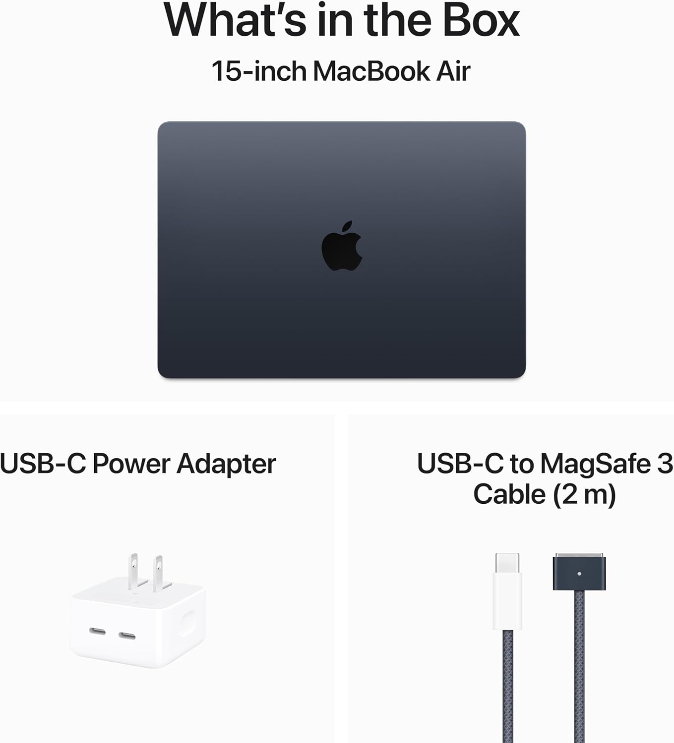 Apple 2024 MacBook Air with Apple M3 Chip (15-inch, 16GB RAM, 512GB SSD Storage) (QWERTY English) Midnight (Renewed)