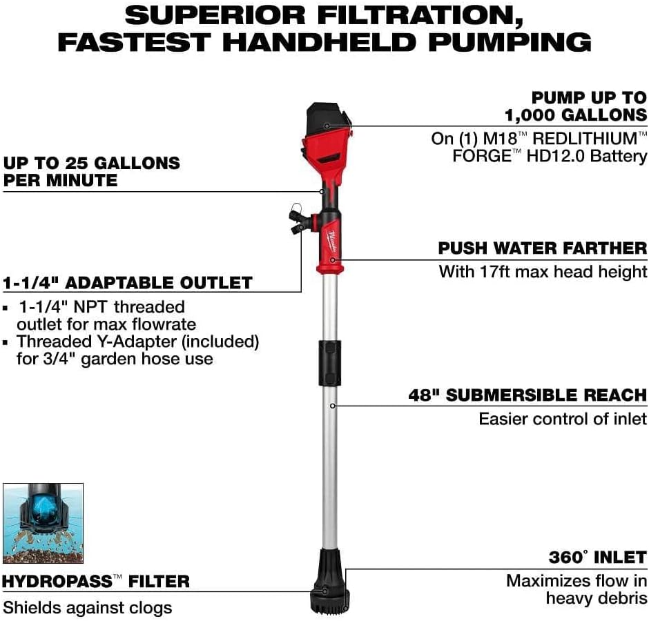 Milwaukee Electric - M18 BRUSHLESS Stick Transfer Pump