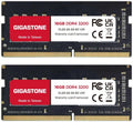 【DDR4 RAM Laptop Only】 GIGASTONE 32GB Kit (2x16GB) DDR4 3200MHz (2933MHz or 2666MHz) PC4-25600 (PC4-23400, 21300) CL22 1.2V SODIMM 260 Pin Unbuffered Non ECC High Performance Notebook Memory Upgrade