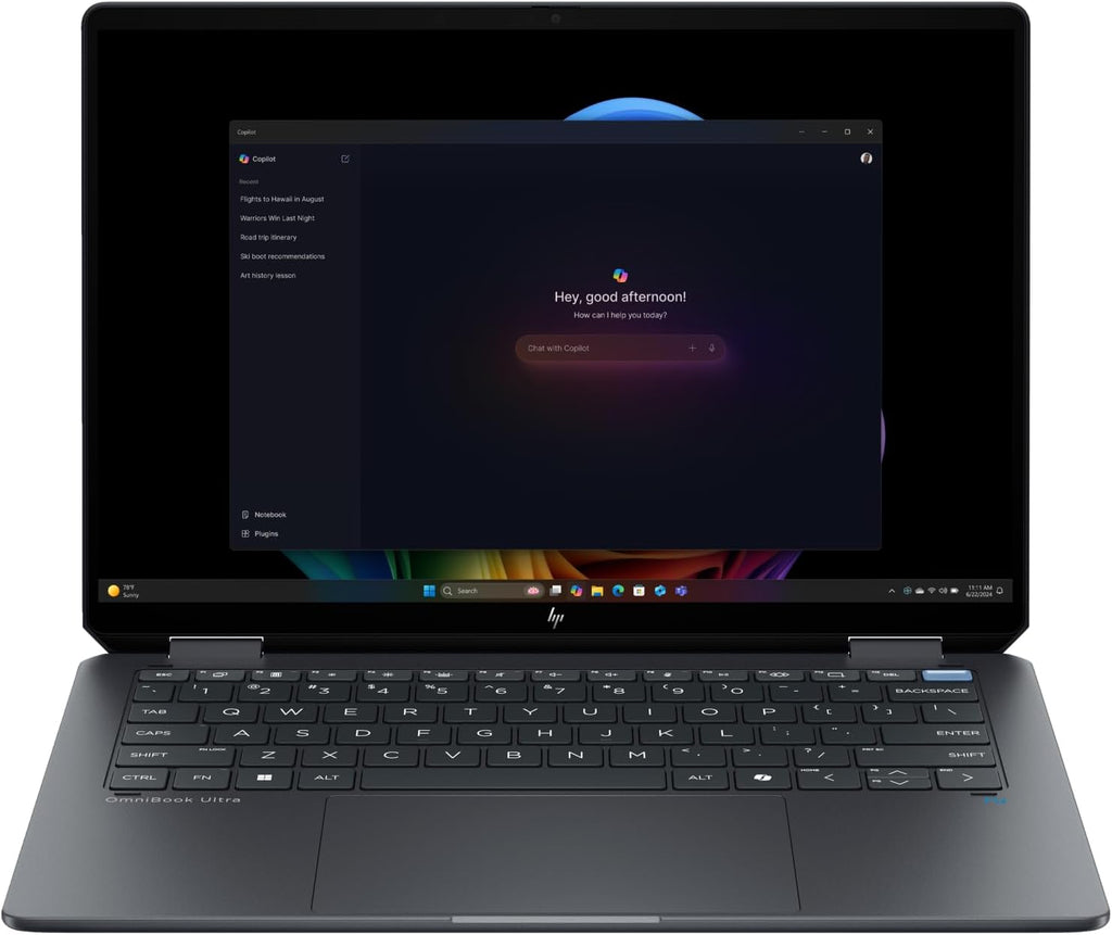 HP OmniBook Ultra Flip 2-in-1 Business Laptop, 2025, 14' 2880x1800 120Hz OLED Touch, Intel-8 Core Ultra 7 258V, 32GB LPDDR5, 2TB SSD, Win11 Home, Backlit KB, Wi-Fi, BT 5.4, 9MP IR AI Camera, Gray