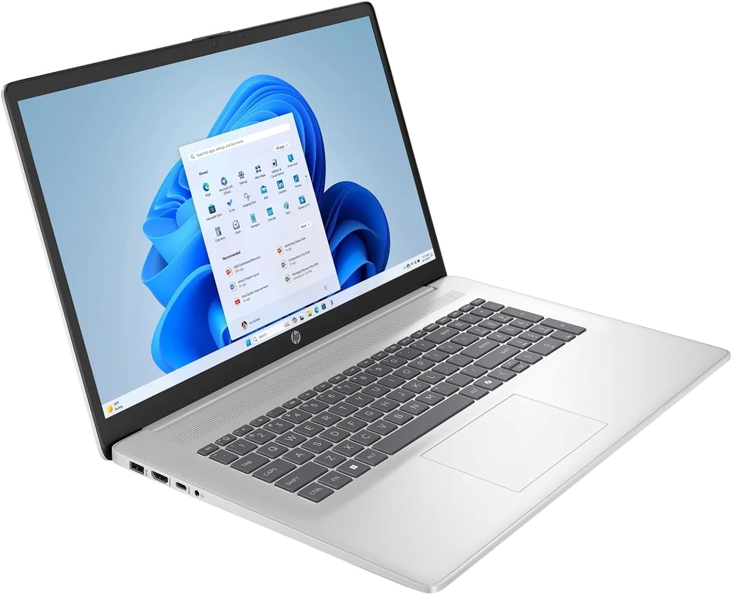 HP 17.3' FHD Touchscreen Laptop - AMD Ryzen 5 7430U CPU, 250 Nits IPS Display, Webcam, Wifi6, Win 11 Pro for Business & Students(32GB RAM 1TB SSD)
