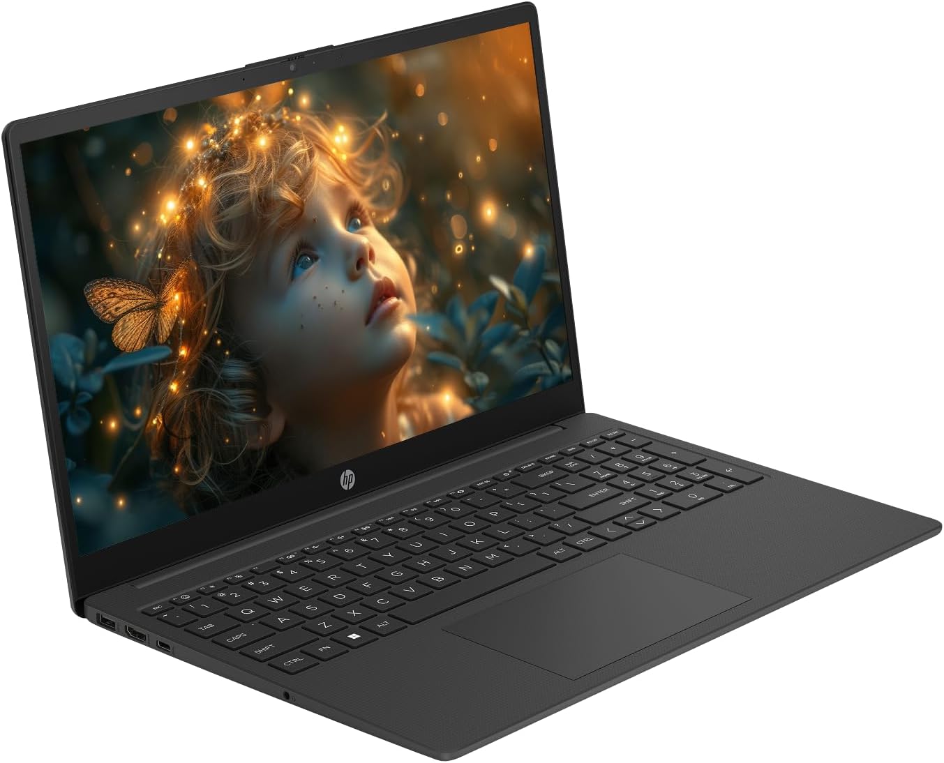 HP 15 Laptop, 15.6' FHD IPS Touch Screen Student Business Laptop Computer, 16GB RAM 512GB SSD, AMD Ryzen 7 Processor, AI Copilot, Wi-Fi 6, Windows 11, Numeric Keypad, HD Webcam, NLY Earphones, Black