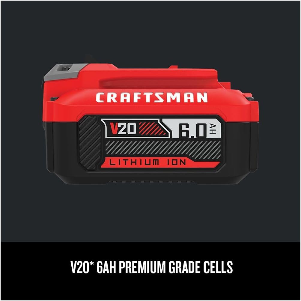 CRAFTSMAN V20 6Ah Lithium Ion Power Tool Battery (CMCB206)