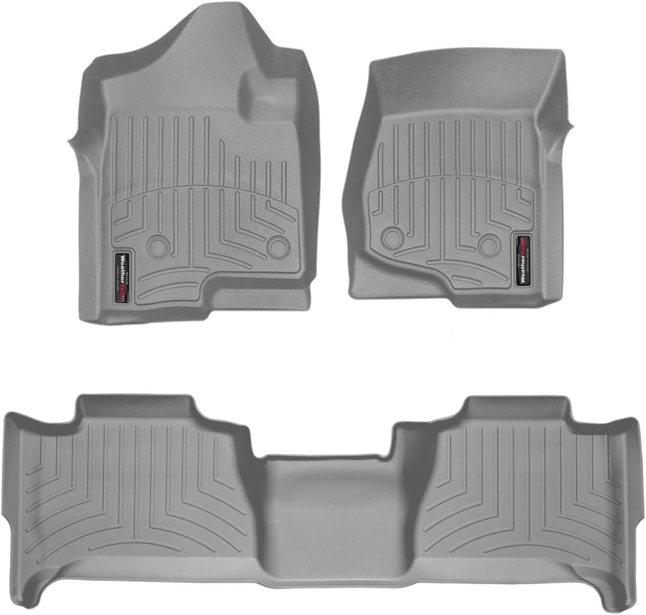 WeatherTech Custom Fit FloorLiners for Cadillac Escalade ESV, Escalade ESV, Escalade ESV - 1st & 2nd Row (46066-1-6), Grey