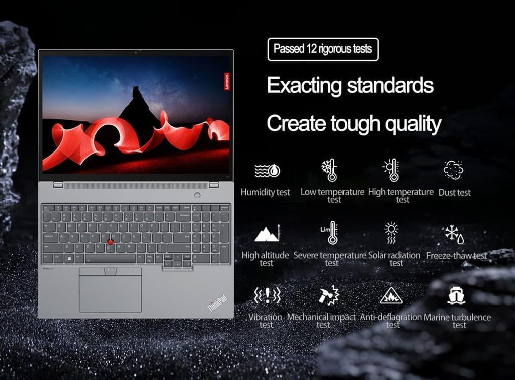 Lenovo ThinkPad T16 Gen 2 Business Laptop (16' FHD+ Touchscreen, Intel 10-Core i7-1355U, 48GB DDR5 RAM, 2TB SSD), Backlit, Fingerprint, FHD IR Webcam, Ethernet, 3-Yr Warranty, Win 11 Pro w/ AI Copilot