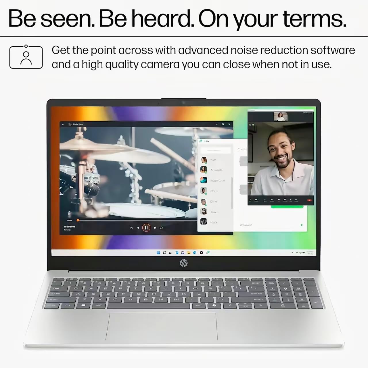 HP 2025 15.6' Touchscreen Laptop, 250-Nits Anti-Glare Display, 13th Intel Processor, 16 GB RAM, 1 TB SSD, Intel UHD Graphics, Wi-Fi 6, Copilot AI, Win 11 Pro, for Business & Students, w/Accessories