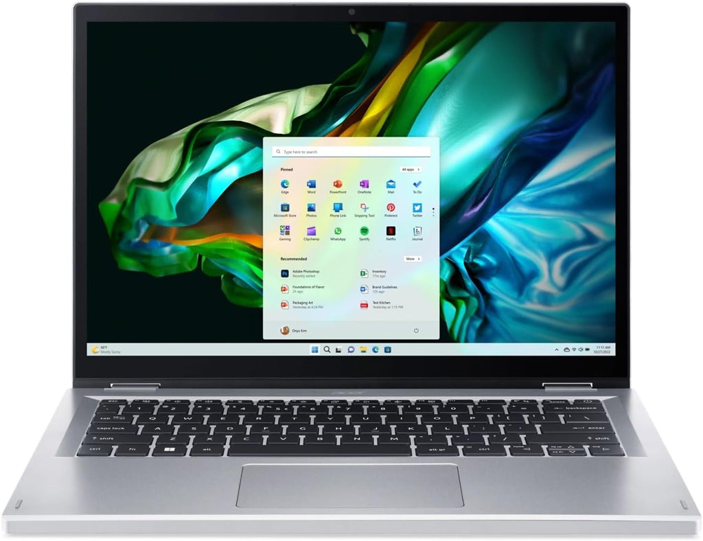 acer Touchscreen Spin 14 Convertible 2-in-1 Laptop Intel 8-Core i3 up to 3.8GHz 14in WUXGA 8GB DDR5 128GB SSD Web Cam HDMI Win 11 (A3SP14 - Renewed)