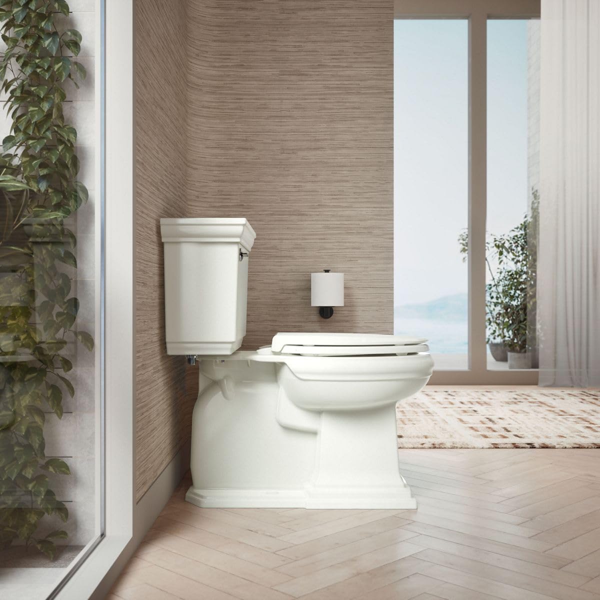 KOHLER CACHET® Nightlight Soft Close Toilet Seat Elongated, ReadyLatch®, Grip-Tight Hardware, Dune (Pack of 2)