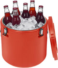 Portable Commercial Food Warmer 50L Insulated Bucket Stainless Steel Large Ice Bucket with Lid Milk Container Soup Carrier Wine Chiller for Hot or Cold Food Restaurant, Canteen, Home