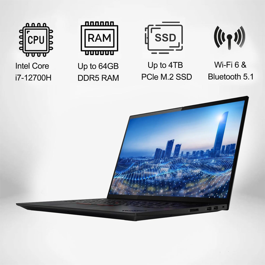 Lenovo ThinkPad X1 Extreme Gen 5 Business Laptop - 16' IPS 100% sRGB Display, Intel Core i7-12700H, RTX 3050 Ti, 32GB DDR5 RAM, 1TB PCIe, Fingerprint Login, Backlit KB, Wi-Fi 6, Windows 11 Pro