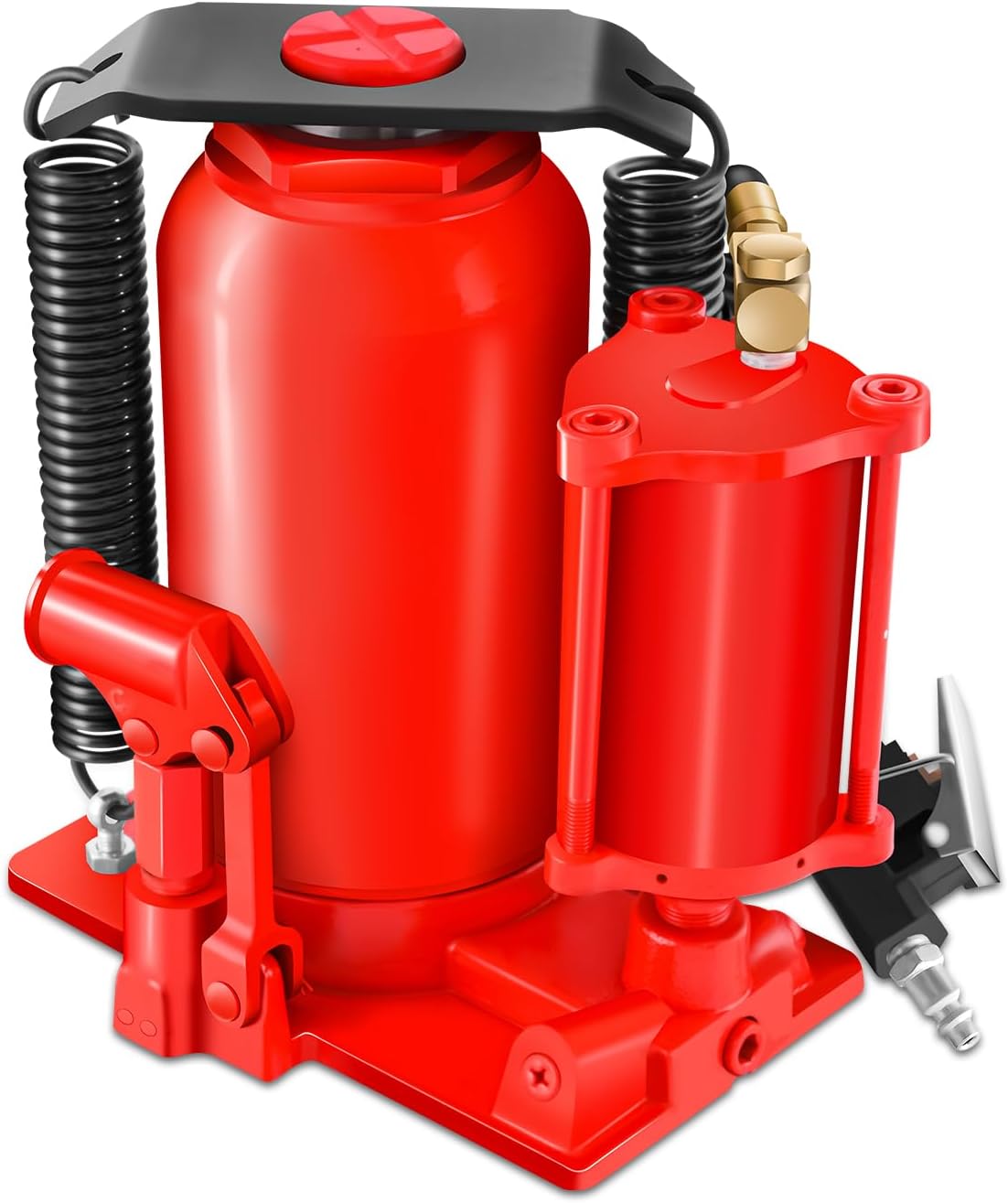 ‎DNA Motoring Air Hydraulic Bottle Jack - 20 Ton (40,000 lbs) Capacity, Manual Handle and Air Pump for Car Pickup Truck RV Auto Repair,TOOLS-00323