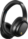 1Mii E700 Hybrid Active Noise Cancelling Headphones, Bluetooth Over Ear, Wireless Hi-Res Audio with LDAC & aptX Low Latency for Airplane Travel & Home TV, AI Translation & Custom EQ via APP, Black