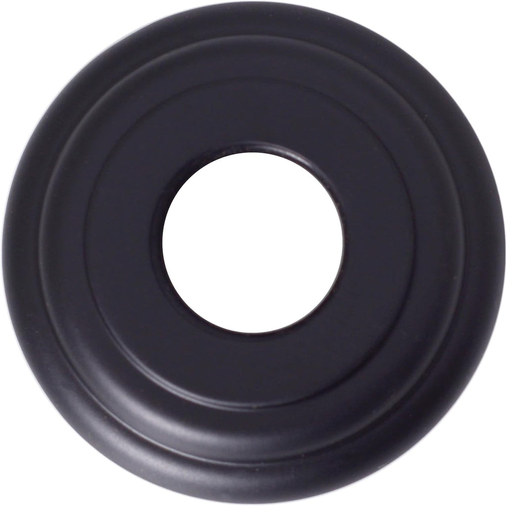 Westbrass D3619A-25-62 1/2' IPS x 19' Round Ceiling Mount Shower Arm with Flange, Matte Black (25-Pack)