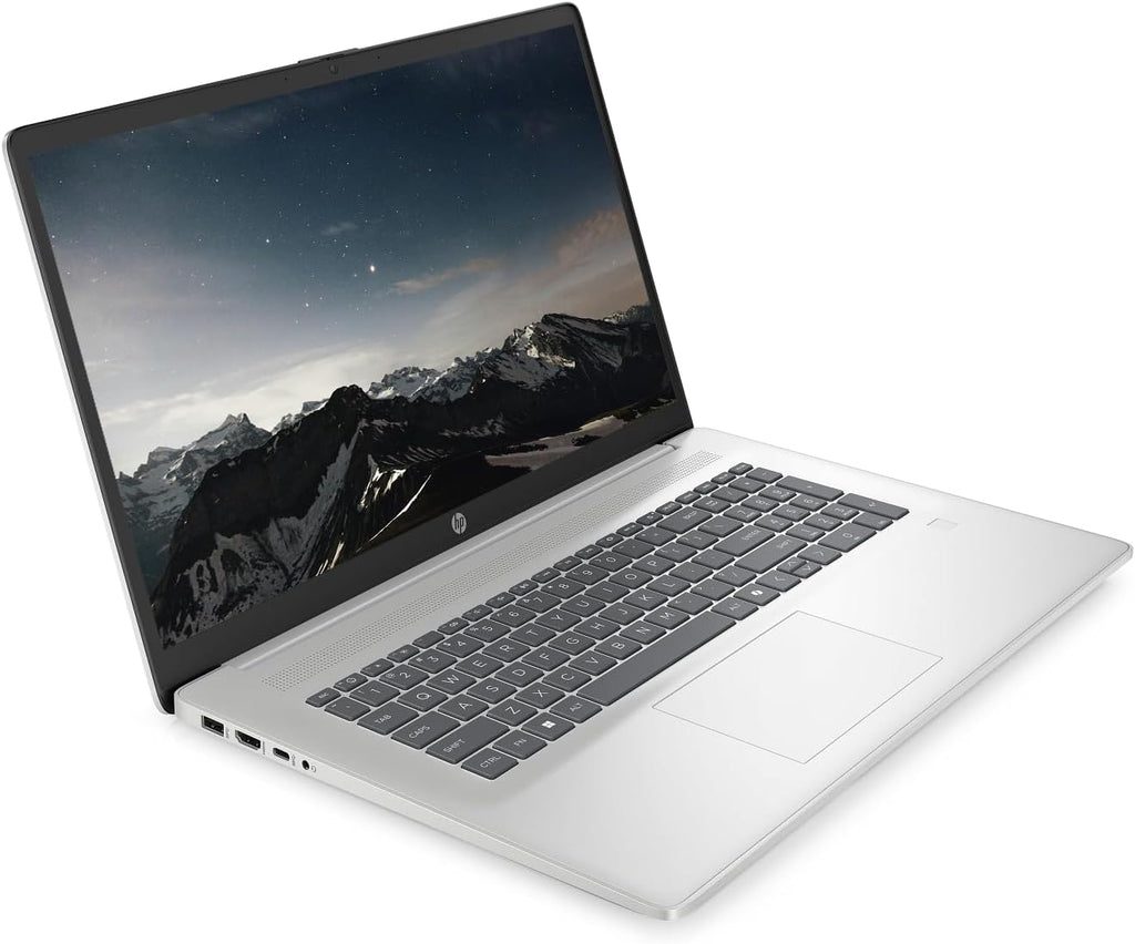HP Touchscreen 17.3' Business Laptop Computer, Windows 11, 64GB RAM 2TB SSD, Intel Core Ultra 7 255U, HD+ Display, Fingerprint Reader, Backlit Keyboard, SageNova Earphones, Silver