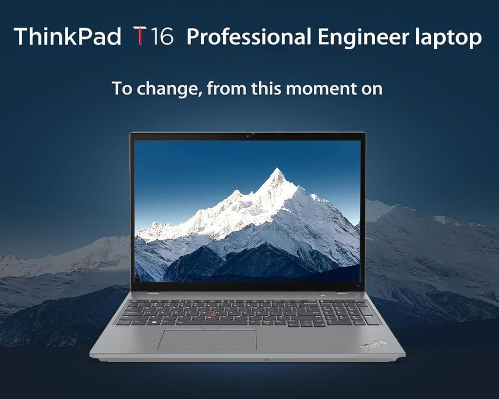 Lenovo ThinkPad T16 Gen 2 Business Laptop (16' FHD+ Touchscreen, Intel 10-Core i7-1355U, 48GB DDR5 RAM, 2TB SSD), Backlit, Fingerprint, FHD IR Webcam, Ethernet, 3-Yr Warranty, Win 11 Pro w/ AI Copilot