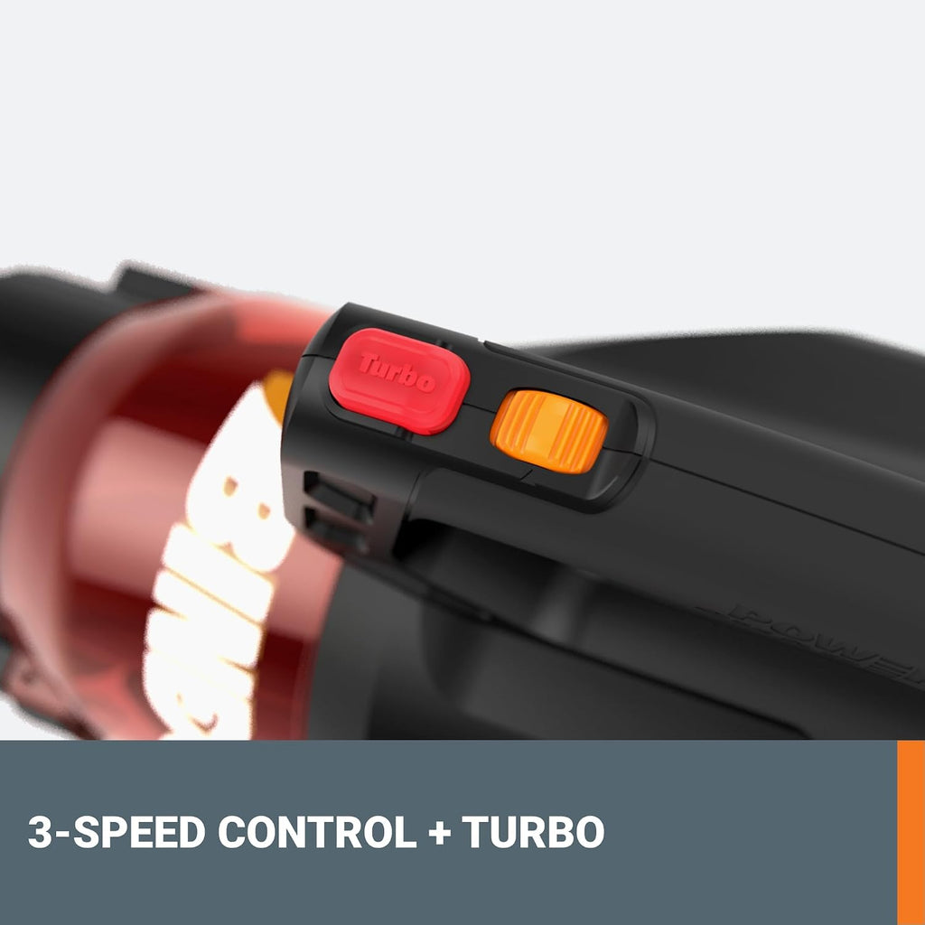 WORX Cordless Leaf Blower, Electric Blower for Lawn Care wth Brushless Motor, 2 × 2.5 Ah Batteries & Charger Included, WG584