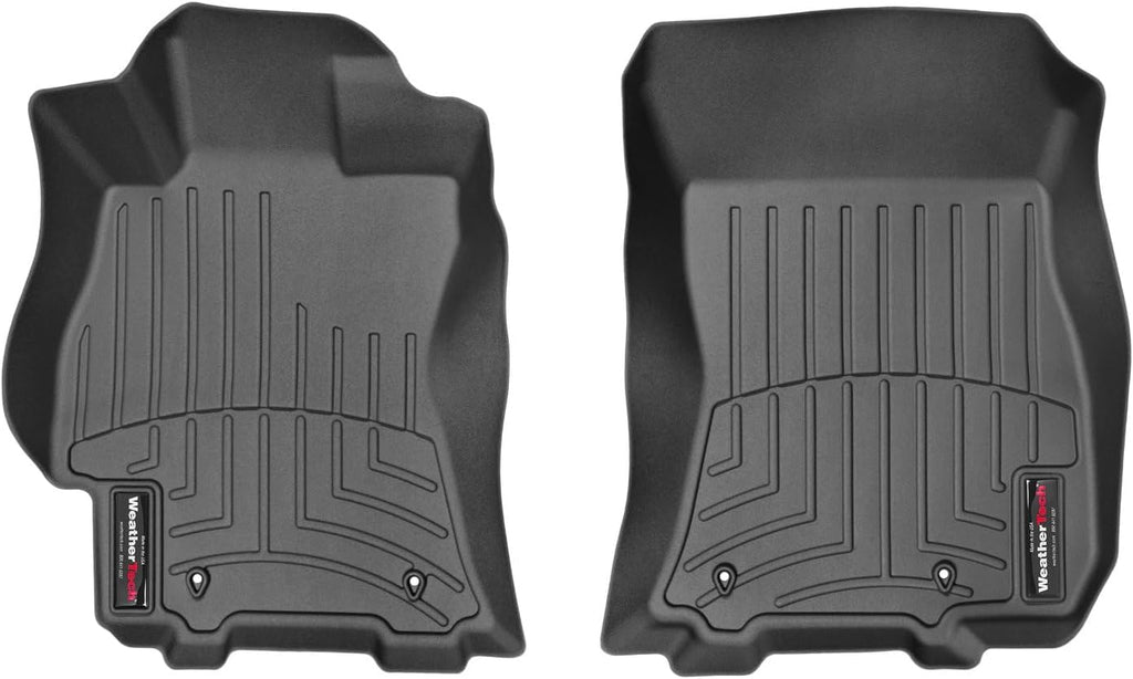 WeatherTech Custom Fit FloorLiners for Subaru Legacy, Outback, 1st Row (447081), Black