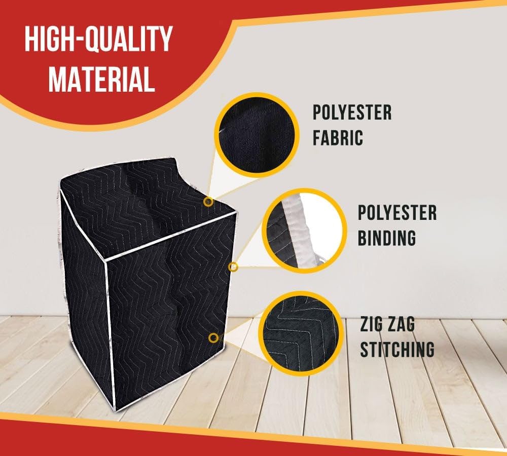 Mytee Products 4 Pack Quilted Washer and Dryer Cover - 34'x30'x46' Washable and Reusable Polyester Furniture Pad for Moving & Storage